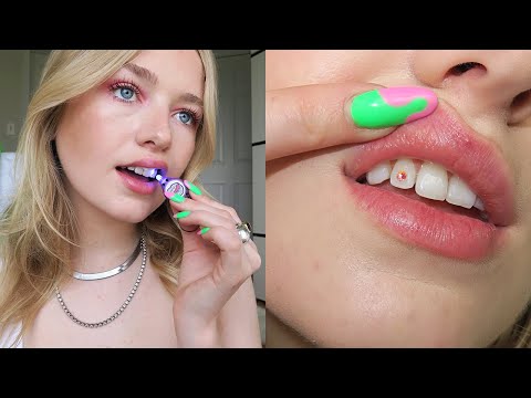 HOW TO APPLY A TOOTH GEM / Kallie Kaiser