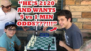 2451 IM Can't Believe 13 Year Old Prodigy Wants Time Odds!  Feisty Forest vs IM Ruthless Robert