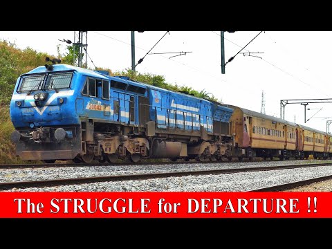 The STRUGGLE for DEPATURE | Bleed Blue EMD ACTION | Indian Railways