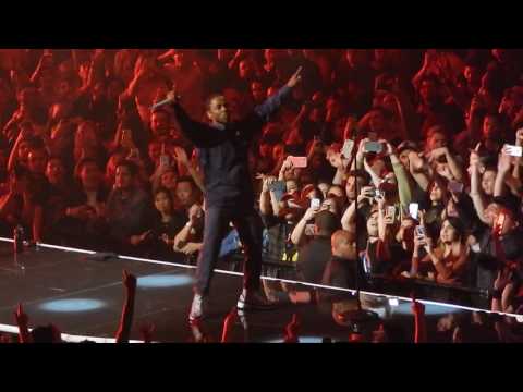 The Weeknd & Kendrick Lamar - Sidewalks and HUMBLE. (Live at the L.A. Forum - 04/29/17)