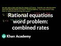 Rates of Work and Time Calculations