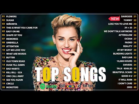 Miley Cyrus, Ed Sheeran, Miley Cyrus, Maroon 5, Rihanna, Bruno Mars, Adele 💖 Pop En Inglés 2024