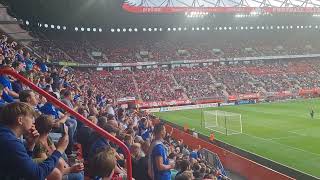 Twente Enschede – Schalke 04 3:1 (22.07.2022) | Wechselgesang Twente und Schalke Fans