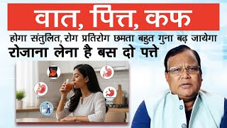 वात ,पित्त ,कफ होगा संतुलित // रोग प्रतिरोग क्षमता बहुत गुना बढ़ जायेगा ,रोजाना लेना है बस दो पत्ते |