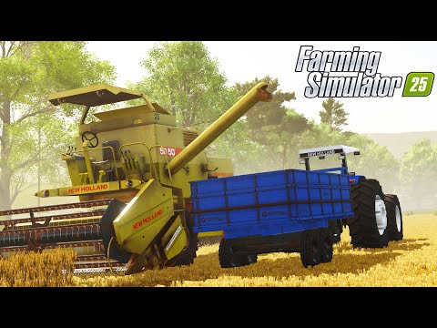 SAFRINHA DE FEIJÃO PRETO USANDO A NEW HOLLAND 5050 - Farming Simulator 25 - TERRAS ALAGADAS | EP.05