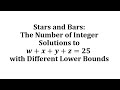 Stars and Bars Method in Combinatorics