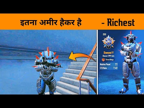 😤 HACKER using "2 Lakh Rs. Account" just for Getting Banned - Solo Rank Push Conquerors - GameXpro