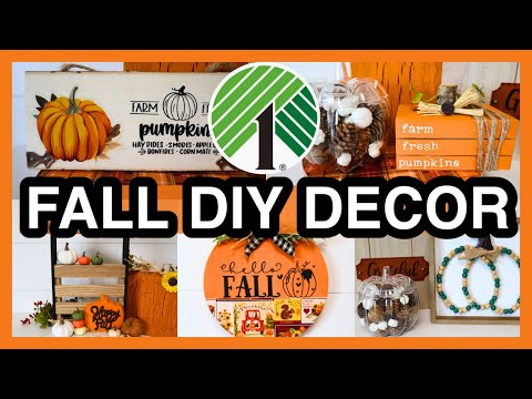 $1 FALL DOLLAR TREE DIY DECOR FOR 2024