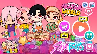 YA LLEGO *LOS SAJA BOYS INVADEN AVATAR WORLD!  *NUEVA ACTUALIZACION* SECRETOS DE LAS GUERRERAS KPOP