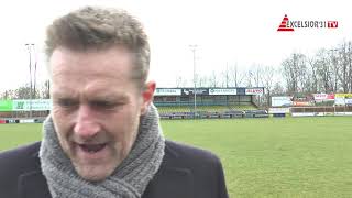 Screenshot van video Peter Wesselink: "We hebben wel een klein slagje verloren vandaag" | Staphorst - Excelsior'31