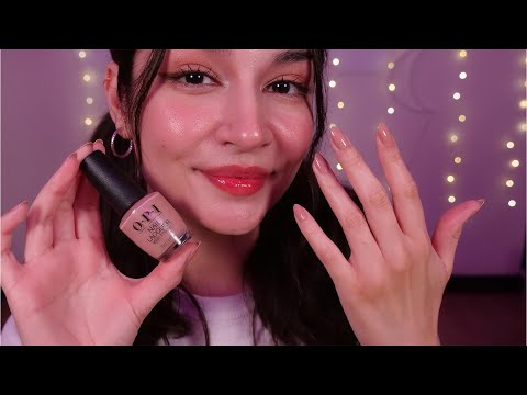ASMR Paint My Nails With Me 💅 Tongue Clicks & Mouth Triggers