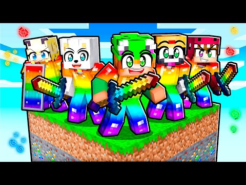 sobreviviendo en un SÓLO BLOQUE OP! 💎😱 en MINECRAFT