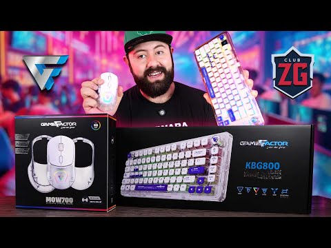 ¡Te lo MERECES! Mejora tu SETUP con Teclado KBG800 y Raton MOW700 Game Factor en ZEGUCOM