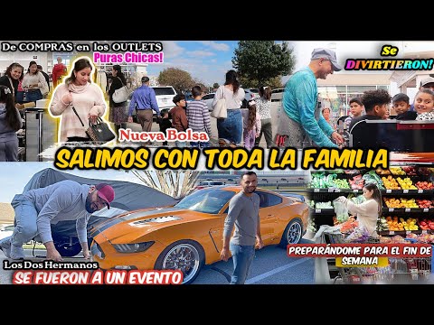 Salimos CON TODA LA FAMILIA! | De COMPRAS CON LAS CHICAS🛍| Esto les APASIONA🤗 | Me estoy PREPARANDO