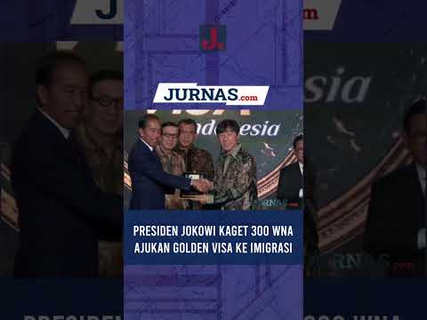 Presiden Jokowi Kaget 300 WNA Ajukan Golden Visa ke Imigrasi