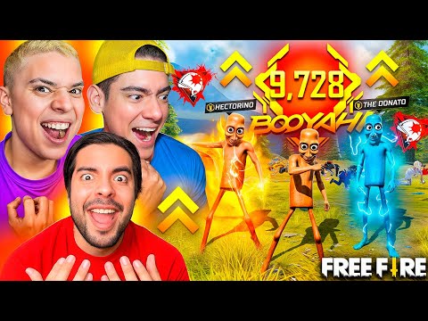 RECORD MUNDIAL DE BOOYAHS  en FREE FIRE! ANTRONIX DONATO Y HECTORINO ROMPIENDOLA!