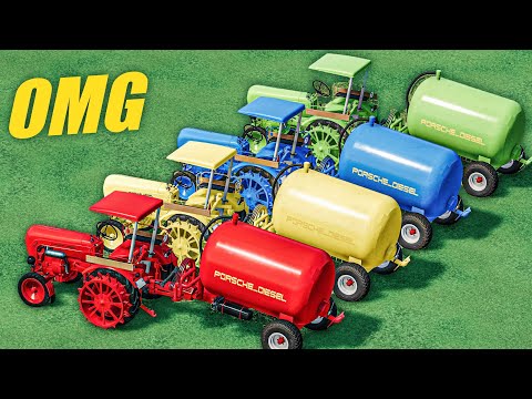 Work OF Colors - SLURRY WORK with Mini TANKER with Mini Tractors - Farming Simulator 22