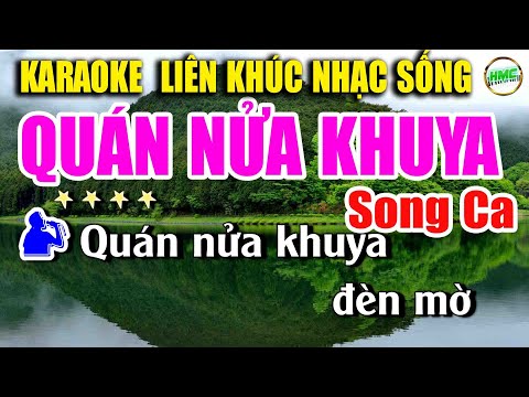 Karaoke Liên Khúc Nhạc Trữ Tình Song Ca Dễ Hát | Bolero Nhạc Xưa Bất Hủ | QUÁN NỬA KHUYA