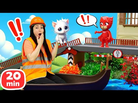 ¡Misión de Rescate de un Gatito con los PJ Masks! Videos de Máster Pum Pum para niños