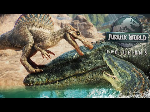 NEW EVOLUTION 3 GAMEPLAY: Swimming Baby Dinosaurs, Breeding, Building & Battles? - Jurassic World HD