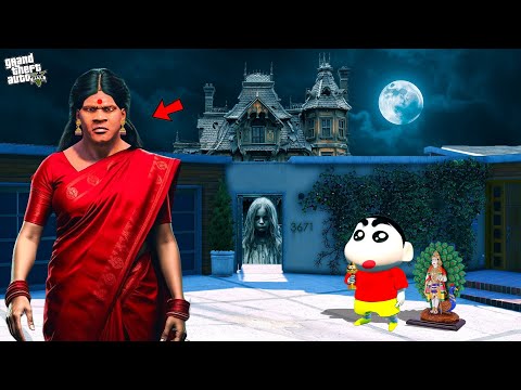 Shinchan & Franklin Because a Indian Ghost Lady in Gta 5 