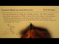 Markup and Discount Concepts