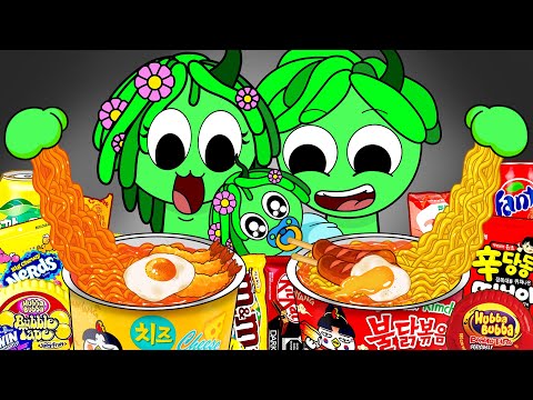 Incredibox Sprunki - VINERIA Family Convenience Store Food Mukbang Animation | ASMR