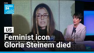YouTube video thumbnail: US Feminist Icon and Journalist Gloria Steinem Dies Aged 92 