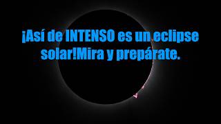 Del eclipse solar de 2026 La intensidad! ¡Así se siente un eclipse breve! ¡¡Intenso y emocionante!!