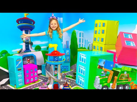 Nastya learns how to reuse on Earth Day with the PAW Patrol Toys. Useful story for children