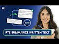 Summarization Skills in PTE Writing