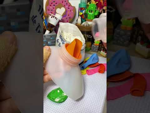 Tutoriales Fáciles para gente Difícil 🤯 Como hacer Globos Pegajosos casero #art #paper #manualidades