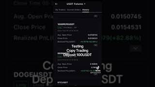 Testing Copy Trading | Deposit 100USDT