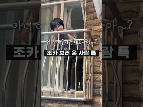 하원했는데 이모가 와있을 때 #육아 #조카