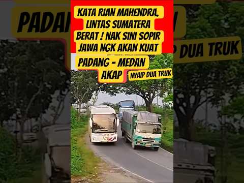 Joss !! OVER TAKE Bus AKAP Padang Medan Sumatera.