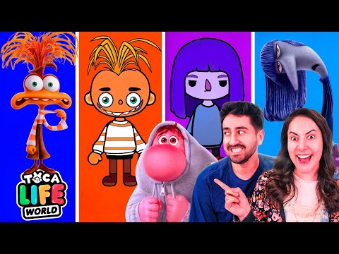EMOÇÕES do DIVERTIDA MENTE Morando na Mesma Casa no Toca Life