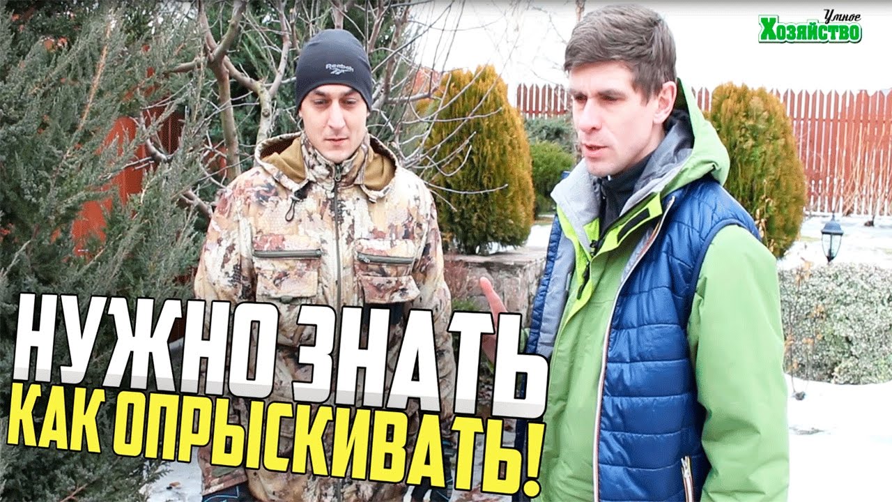 Ранневесеннее опрыскивание сада