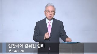 [주일예배] 인간사에 감춰진 섭리 (삿 14:1-20)_베이직교회_조정민 목사_20250817