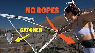 Going NO HARNESS for my first time on TRAPEZE!