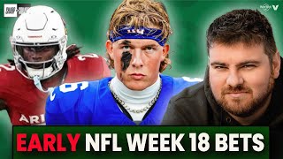 EARLY NFL WEEK 18 BETS & PREDICTIONS - Panthers vs. Tampa Bay Bucs, LA Chargers vs. Denver Broncos