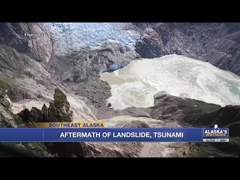 YouTube video thumbnail: Photos Show Aftermath of Last Week’s Large Landslide, Tsunami in Southeast Alaska