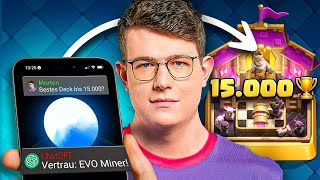 😱⚙️CHATGPT BAUT MEINE DECKS, BIS ICH 15.000 TROPHÄEN ERREICHE… (Katastrophe) | Clash Royale Deutsch