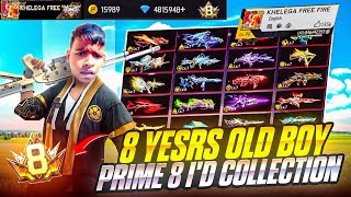 8 Year Old Legend😲 ₹1 CRORE PRIME 8 ID Collection – Garena Free Fire