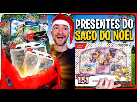 Abri VÁRIOS PRODUTOS de CARTA POKÉMON no SACÃO DO PAPAI NOEL