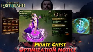 Guns of Glory: Pirate Chest Optimization Notice