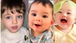 Cutest baby funniest actions || Pretty little baby laughing video 🤣😅