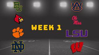 Week 1 of the 2026 College Football Season IS MASSIVE