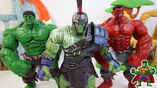 HULK SMASH Marvel Gladiator Hulk VS Green Hulk VS Red Hulk -Hulk collection kids pretend toy play_1