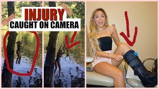 Biggest Rope Swing Fail + Injury Caught on Camera **real footage of accident**