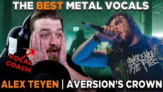 The BEST vocalist in metal! Vocal Coach reaction to Aversion's Crown - A Voice From The Outer Dark